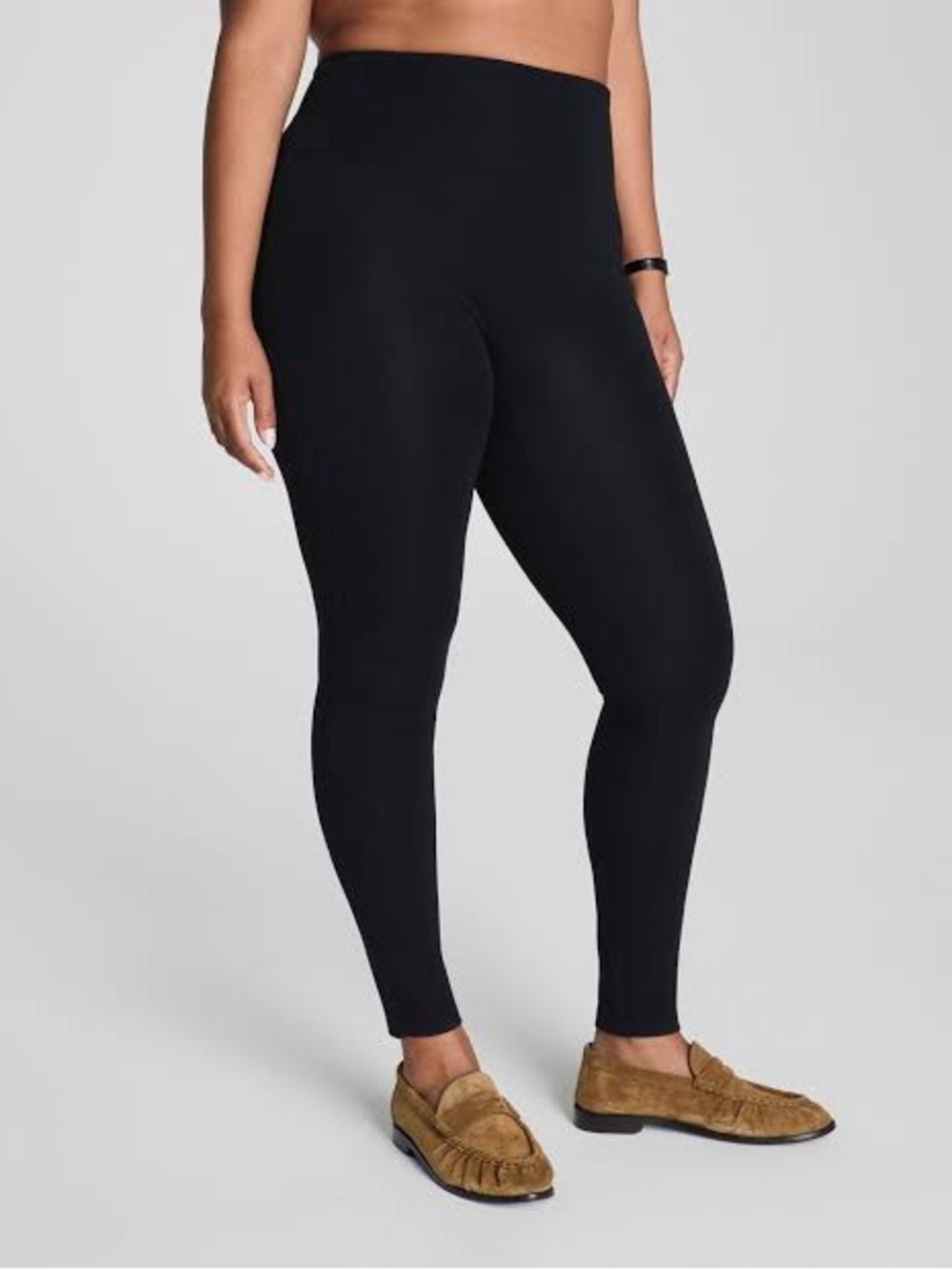 SPANX Everyday Leggings Black Size M NWT High Waist Ponte Knit No Center Seam